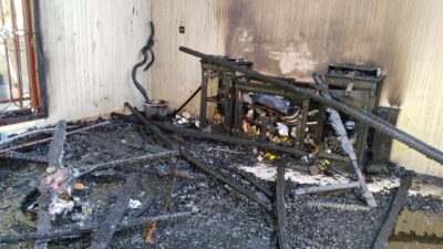 Kebakaran Hanguskan Rumah dan Kandang Sapi di Gla Meunasah Baro