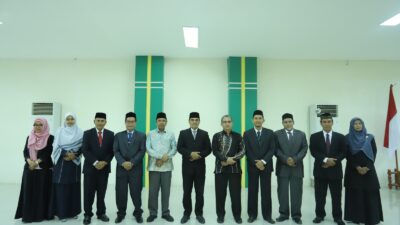 Rektor UIN Ar-Raniry Lantik Delapan Pejabat Baru