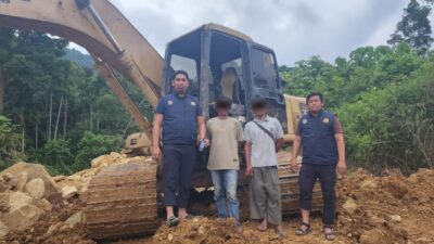 Polisi Amankan Satu Unit Ekskavator di Lokasi Tambang Ilegal