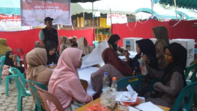 Meski Melelahkan, PPS Gampong Ujong Blang Sukses Tuntaskan Rekap Data Pemilihan