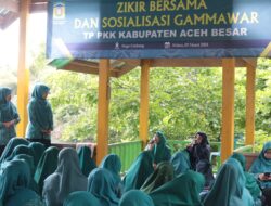 PKK Aceh Besar Gelar Zikir Bersama dan Sosialisasi Gammawar di Lhoknga