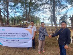Idul Adha Tahun 1445 Hijriah, BSI Region Aceh Salurkan Hewan Qurban
