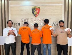 Satreskrim Polres Nagan Raya Kembali Amankan Tiga Pelaku Judi Online