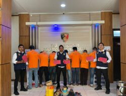 Satreskrim Polres Nagan Raya Serahkan Tujuh Tersangka Maisir ke JPU
