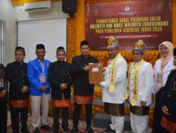 Koalisi Dua Parpol, Daftarkan Paslon Azhari-Zulkarnaini Ke KIP Lhokseumawe