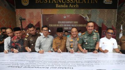 Banda Aceh Deklarasi Kampanye Damai Pilwakot 2024