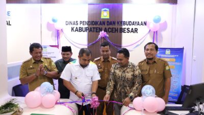 Terobosan Baru Pemkab Aceh Besar, Pj Bupati Luncurkan Counter Disdikbud di MPP Lambaro