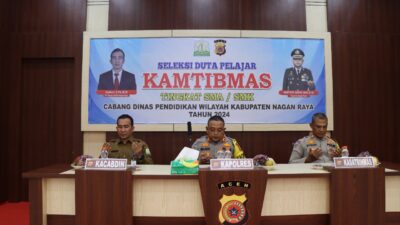 Kapolres Nagan Raya Hadiri Seleksi Duta Pelajar Kamtibmas