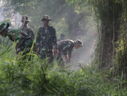 124 Personel Kodim 0101/KBA Terlibat Karya Bakti Bersihkan Kuburan Massal Tsunami di Siron