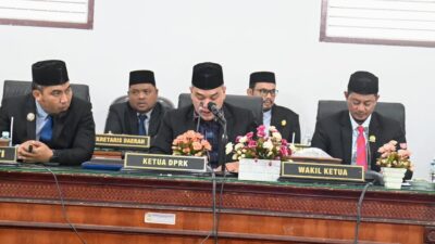 Pj Bupati Iswanto Hadiri Paripurna Penetapan Pasangan Bupati – Wakil Bupati Aceh Besar Terpilih