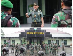 Jelang Pengamanan Idul Fitri 1446 H, Ws. Dandim 0101/KBA Pimpin Apel Kesiapan Personel