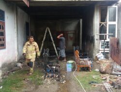 Rumah Warga Lamgaboh Lhoknga Nyaris Terbakar