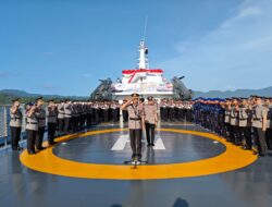 Peringati Hari Bhayangkara ke-79, Polda Aceh Tabur Bunga di Teluk Sabang