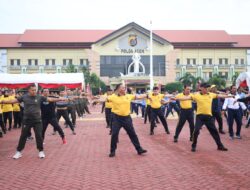 Meriahkan Hari Bhayangkara Ke-79, Polda Aceh Gelar Olahraga Bersama