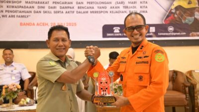 Hadiri Workshop Search And Rescue, Kalaksa BPBD Aceh Besar: Keberadaan Masyarakat SAR Sangat Penting