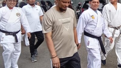 Pengprov Wadokai Karate-Do Aceh Gelar Jalan Sehat dan Latihan Bersama