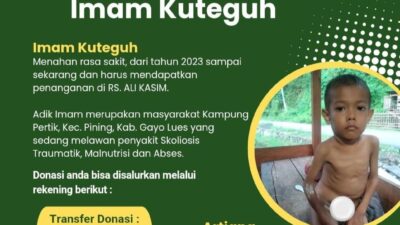 Kisah Pilu Imam Kuteguh, Bocah dari Gayo Lues yang Berjuang Tiga Penyakit Berat