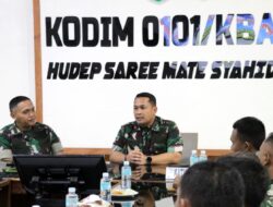 Penguatan Fungsi Teritorial, Kodim 0101/KBA Terima Kunker Tim Wasev Sterad