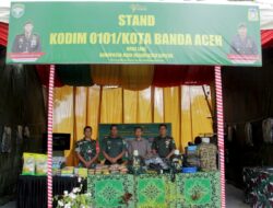 Meriahkan HUT ke-69 Aceh Besar, Kodim 0101/KBA Ikut Partisipasi Pameran Pembangunan dan Expo UMKM