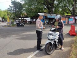 Operasi Zebra di Sabang Pendekatan Persuasif, 90 Pengendara Dapat Teguran