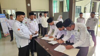 Penguatan Tata Kelola Pemerintahan yang Akuntabel, Kemenag Kota Subulussalam Tandatangani Perkin