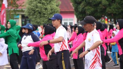 Semarakkan Hari Bhayangkara ke-80, Polres Aceh Singkil Gelar Olahraga Bersama