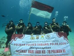 Peringati Hari Jadi ke-78, Polwan di Aceh Promosikan Wisata Bahari Sabang Lewat Diving