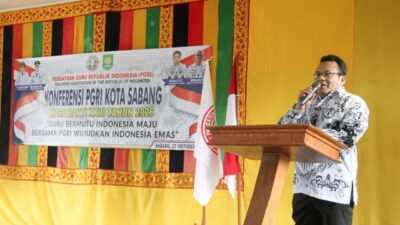 Wali Kota Sabang Ajak PGRI Perkuat Sinergi Tingkatkan Mutu Pendidikan