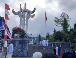 Upacara HUT Ke-78 RI Perdana di Monumen Tugu Radio Rimba Raya