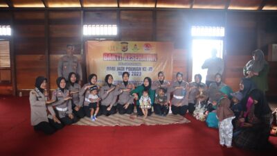 Meriahkan Hari Jadi Ke-75, Polwan Polres Bener Meriah Gelar Bakti Kesehatan