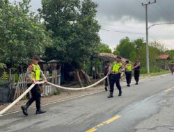 Polres Langsa Terjunkan Water Canon Atasi Kesulitan Air Bersih