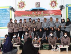 Polwan Polda Aceh Gelar Bakti Kesehatan di Lapas Kelas III Lhoknga