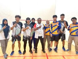 Tim Squash Aceh Raih Medali Emas Pertama di Kejuaraan Pra PON 2023