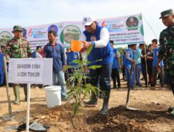 Dandim 0104/Atim Hadiri Tanam Sejuta Pohon Semarakan Hardikda ke 64