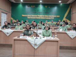 Pangdam IM Dampingi Ketua Persit KCK ikuti Ceramah Virtual Kesehatan
