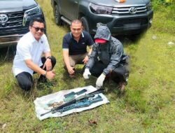 Dirreskrimsus Polda Aceh Terima Dua Pucuk M-16 Sisa Konflik di Pidie