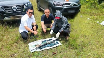 Dirreskrimsus Polda Aceh Terima Dua Pucuk M-16 Sisa Konflik di Pidie
