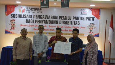 Panwaslih Aceh Gelar Sosialisasi Pengawasan Pemilu untuk Penyandang Disabilitas