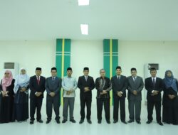 Rektor UIN Ar-Raniry Lantik Delapan Pejabat Baru