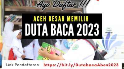 Aceh Besar Buka Seleksi Duta Baca Tahun 2023, Pendaftaran Gratis