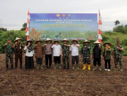 Kasdim 0101/KBA Hadiri Gerakan Nasional Ketahanan Pangan TA 2023 secara virtual
