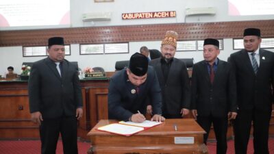 APBK Aceh Besar Tahun Anggaran 2024 Disahkan