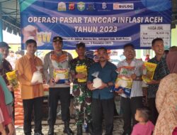 Warga Meureu Indrapuri Antusias Belanja di Pasar Murah