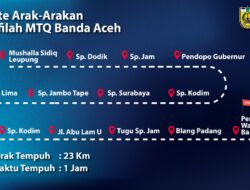 Kafilah MTQ Banda Aceh Akan Diarak Keliling Kota, Ini Rutenya