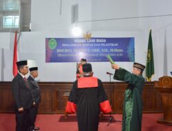 Isnurul Syamsul Arif Dilantik Jadi Wakil Ketua PT Banda Aceh