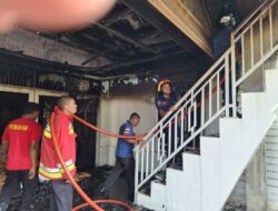 Rumah Warga Geuceu Menara Terbakar, Tiga unit Pemadam Padamkan Api