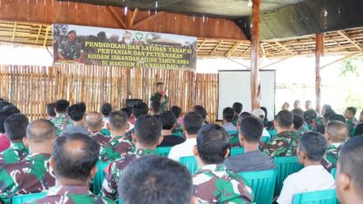 Pangdam IM Berikan Arahan Peserta Diklat Pertanian dan Peternakan I’M Jagong