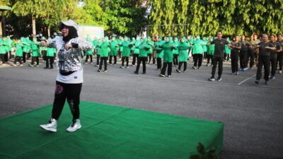 Kodim 0101/Kota Banda Aceh Gelar Olahraga Bersama di Makodim
