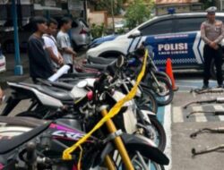 Satlantas Polres Sabang Gelar Razia Sepeda Motor Berknalpot Brong