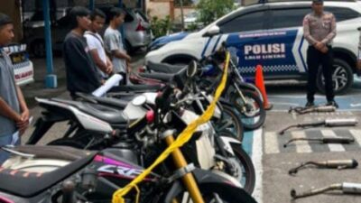 Satlantas Polres Sabang Gelar Razia Sepeda Motor Berknalpot Brong